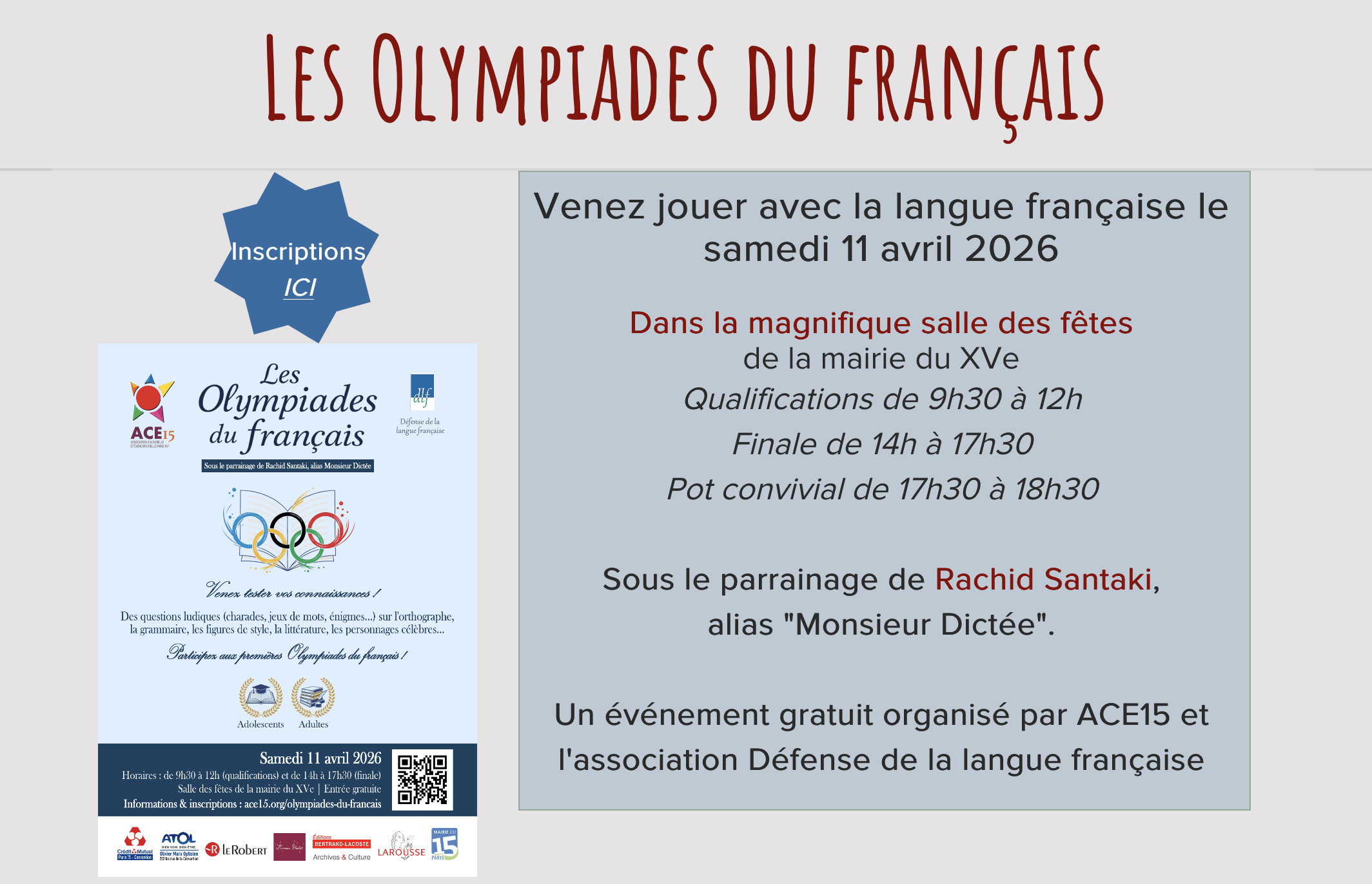 Les Olympiades du français